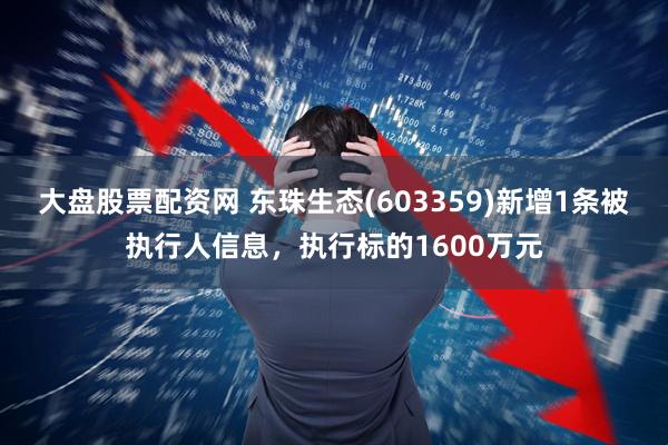 大盘股票配资网 东珠生态(603359)新增1条被执行人信息，执行标的1600万元